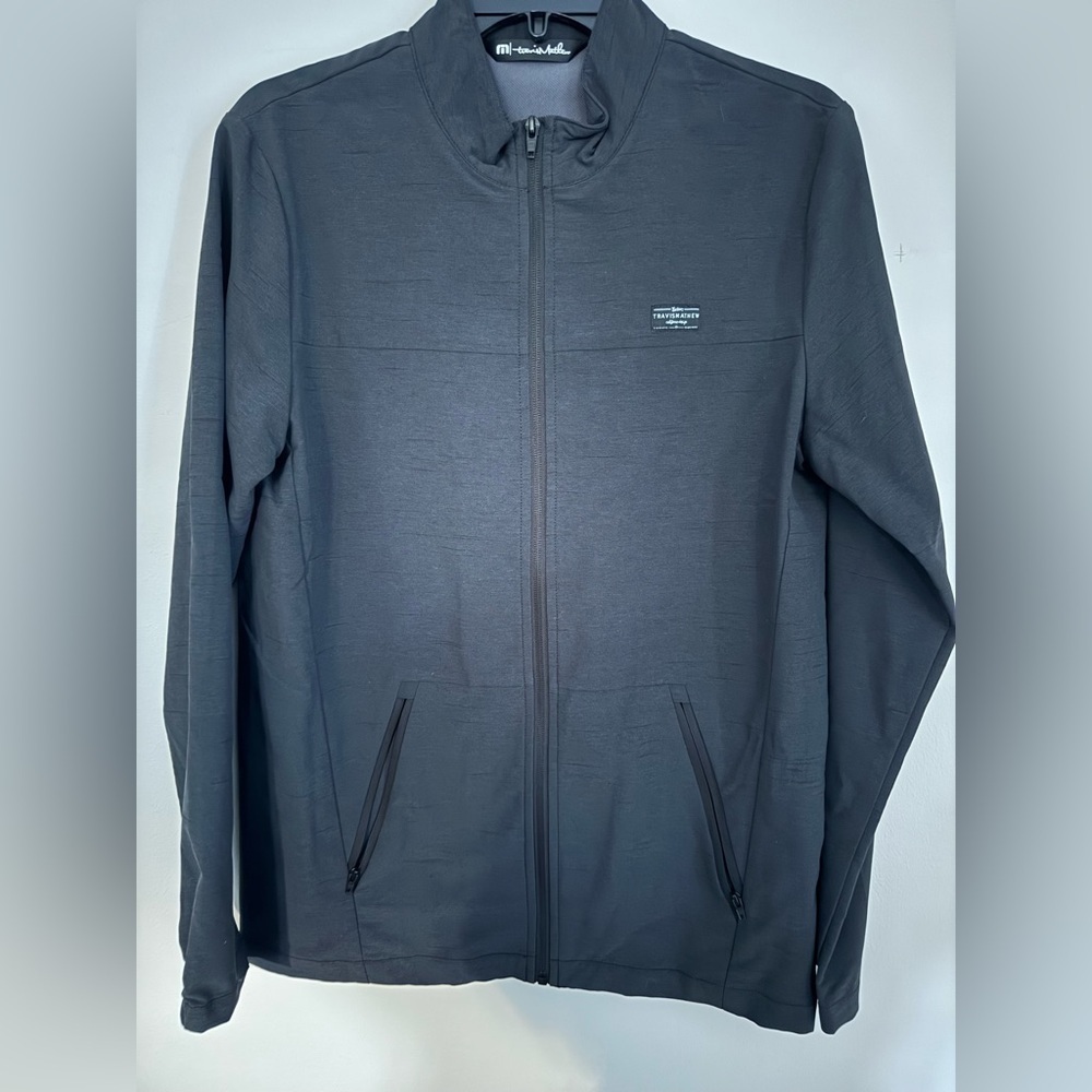 Travis Mathew Above Board Zip Jacket men’s small dark gray black